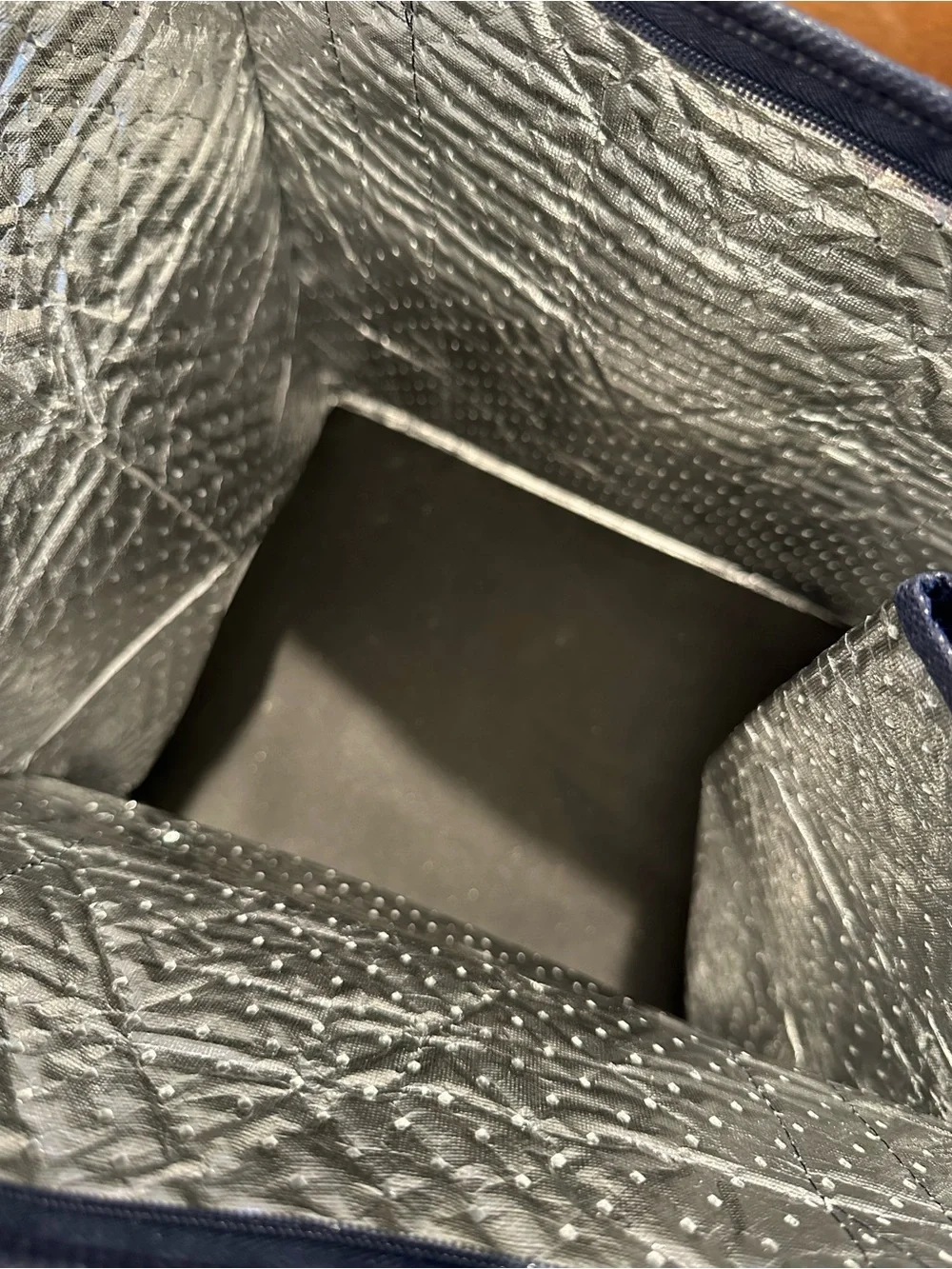Navy Reusable insulated Tote Bag